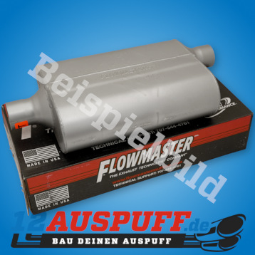 Auspufftopr Flowmaster Delta Flow 40 3 Zoll - mittig, versetzt