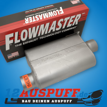 Auspufftopr Flowmaster Delta Flow 40 3 Zoll - versetzt, mittig