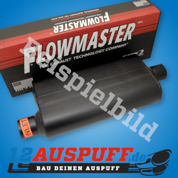 Auspufftopr Flowmaster Delta Flow 50 2 Zoll - versetzt, mittig